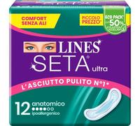 LINES 144 ASSORBENTI - SETA ULTRA ANATOMICO PZ.12 IN 12 CONFEZIONI 0000000437278