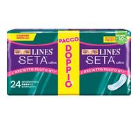 LINES 288 ASSORBENTI - SETA ULTRA ANATOMICO PZ.24 IN 12 CONFEZIONI cura casa e