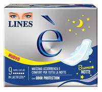 Lines Assorbenti notturni Lines È Notte con ali, 9 pezzi