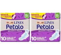 Lines Assorbenti Petalo Ultra Lungo Ali, 10 Pezzi (Confezione da 2)