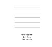 Lines. - College Ruled Notebook: A Simple Lined Notebook for Writing, Journaling & Note-Taking