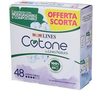 Lines Cotone Assorbenti Giorno con Ali Pacco Scorta 48 pz Assorbenti