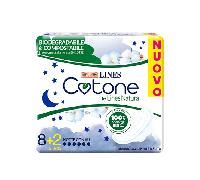 Lines Cotone Bio Ultra Assorbenti Notte Con Ali 10 Pezzi