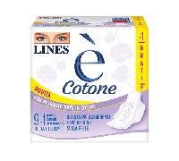 Lines Cotone Ali Assorbente Esterno 9 + 1 Pezzi