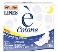 Lines Assorbenti esterni E' Cotone con ali Notte - 9 pezzi