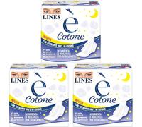 LINES E' Cotone Notte con Ali, 9 pezzi (Confezione da 3)
