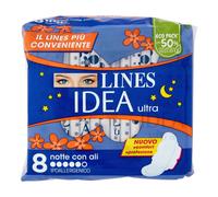 Lines Idea Ultra Notte 8 Pezzi - Assorbente