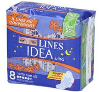 Lines Idea Ultra Notte Assorbenti 4x8 St
