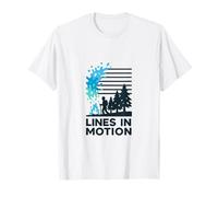 Lines in Motion Grafica Tech - Design Moderno Maglietta