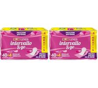 LINES INTERVALLO Ripiegato, Confezione da 88 Proteggislip