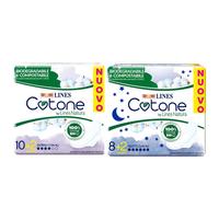 Lines Kit Cotone Bio Ultra Con Ali + Cotone Bio Ultra Notte Assorbenti Con Ali