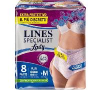 Lines Specialist Pants Plus Assorbenti per Urina, Taglia M, 8 Pezzi