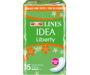 Lines LINES IDEA ASSORBENTE LIBERTY ANATOMICO 15 PEZZI