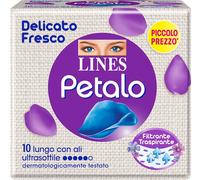 Lines - Petalo Blu Con Ali Confezione 10 Assorbenti