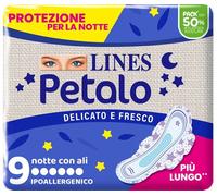 Lines Assorbenti Petalo Notte Ultrasottili 9 pezzi