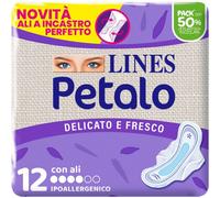 LINES PETALO CON ULTRA ALI - ASSORBENTE FILTRANTE DELICATO E TRASPIRANTE - 12pz