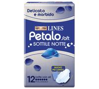 24 Conf. (288 Assorbenti) Lines Petalo Soft Sottile Notte con Ali Ipoallergenico