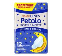 Lines Assorbenti Petalo Soft Sottile Notte con Ali Ipoallergenico 24 confezioni (288 assorbenti)
