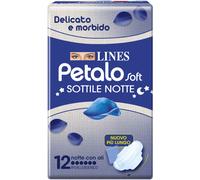 Lines Assorbenti Petalo Soft Sottile Notte con Ali Ipoallergenico 24 confezioni (288 assorbenti)
