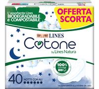 Lines Quadripack Cotone Ali Notte x 32+8