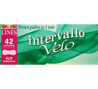 Lines Salvaslip Intervallo Velo Slip, 42 Pezzi