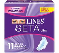 LINES SETA ULTRA ASSORBENTI CON ALI 11 PEZZI