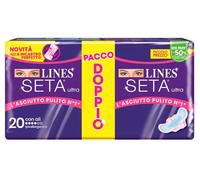 Lines Assorbenti Seta Ultra con Ali – 20 pezzi – per flussi normali