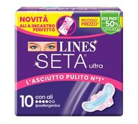 LINES SETA ULTRA ALI - ASSORBENTI NOTTE E FLUSSO ABBONDANTE 10PZ