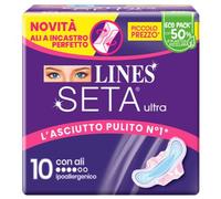 Lines - Seta Ultra Assorbenti Ali 10 Pezzi Accessori corpo 100 g unisex