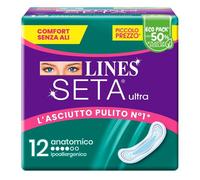 Lines - SETA ULTRA ANATOMICO 12 Pezzi ASSORBENTI Accessori corpo 100 g unisex