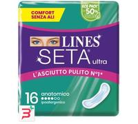 LINES SETA ULTRA ASSORBENTI ANATOMICO CP 16 PEZZI
