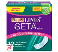 Lines - SETA ULTRA ANATOMICO 12 Pezzi ASSORBENTI Accessori corpo 100 g unisex
