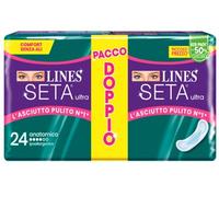 Lines Seta Ultra Assorbenti Anatomico Vp Dwct 24 Pezzi