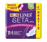 Lines - seta ultra assorbenti lungo ali cp 11+1 pezzi Prodotti mestruali 100 g unisex