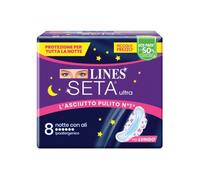 Lines Seta Ultra Assorbenti Notte 8 pezzi - Assorbente igienico