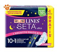 LINES SETA ULTRA ASSORBENTI NOTTE CP 10+1 PEZZI