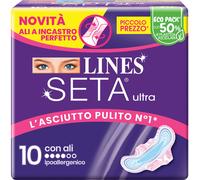 Lines - Seta Ultra Assorbenti Ali 10 Pezzi Accessori corpo 100 g unisex