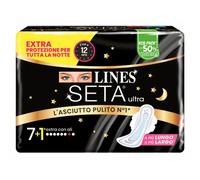 LINES SETA ULTRA EXTRA NOTTE - ASSORBENTE MASSIMO CONTENIMENTO 7+1PZ