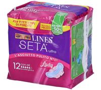 LINES Seta Ultra Lady con Ali 12 pz Assorbenti