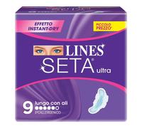 LINES SETA® Ultra Lungo con Ali 9 pz Assorbenti