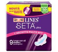 Lines - Seta Ultra Lungo Con Ali Flussi Intensi Confezione 9 Pezzi