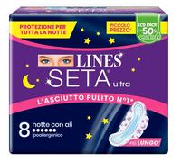 LINES SETA ULTRA ASSORBENTI NOTTE DWCT 8 PEZZI