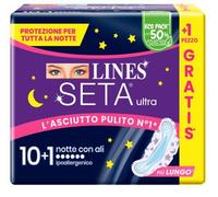 LINES SETA ULTRA ASSORBENTI NOTTE CP 10+1 PEZZI