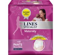 LINES SPECIALIST MATERNITY MUTANDINA ASSORBENTE PER PERDITE POST PARTO MISURA MEDIUM 12 PEZZI