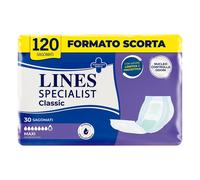 Lines Specialist Classic, Pannoloni Sagomati Assorbenti per Incontinenza Donna e