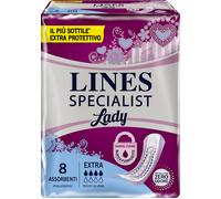ASSORBENTI PER INCONTINENZA LINES SPECIALIST LADY EXTRA IPOALLERGENICI 8 PEZZI