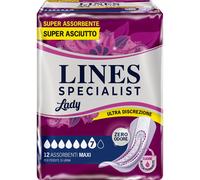Lines Specialist Lady Maxi 12 Assorbenti Per Incontinenza