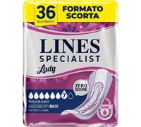 Lines Specialist Lady Maxi Assorbenti per Incontinenza Donna 3 Confezioni da 12