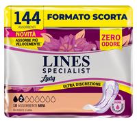 Lines Specialist Lady Mini, Assorbenti per Incontinenza Donna, con Tecnologia Ze