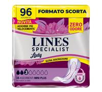 Lines Specialist Lady Mini Plus, Assorbenti per Incontinenza Donna, con Tecnolog